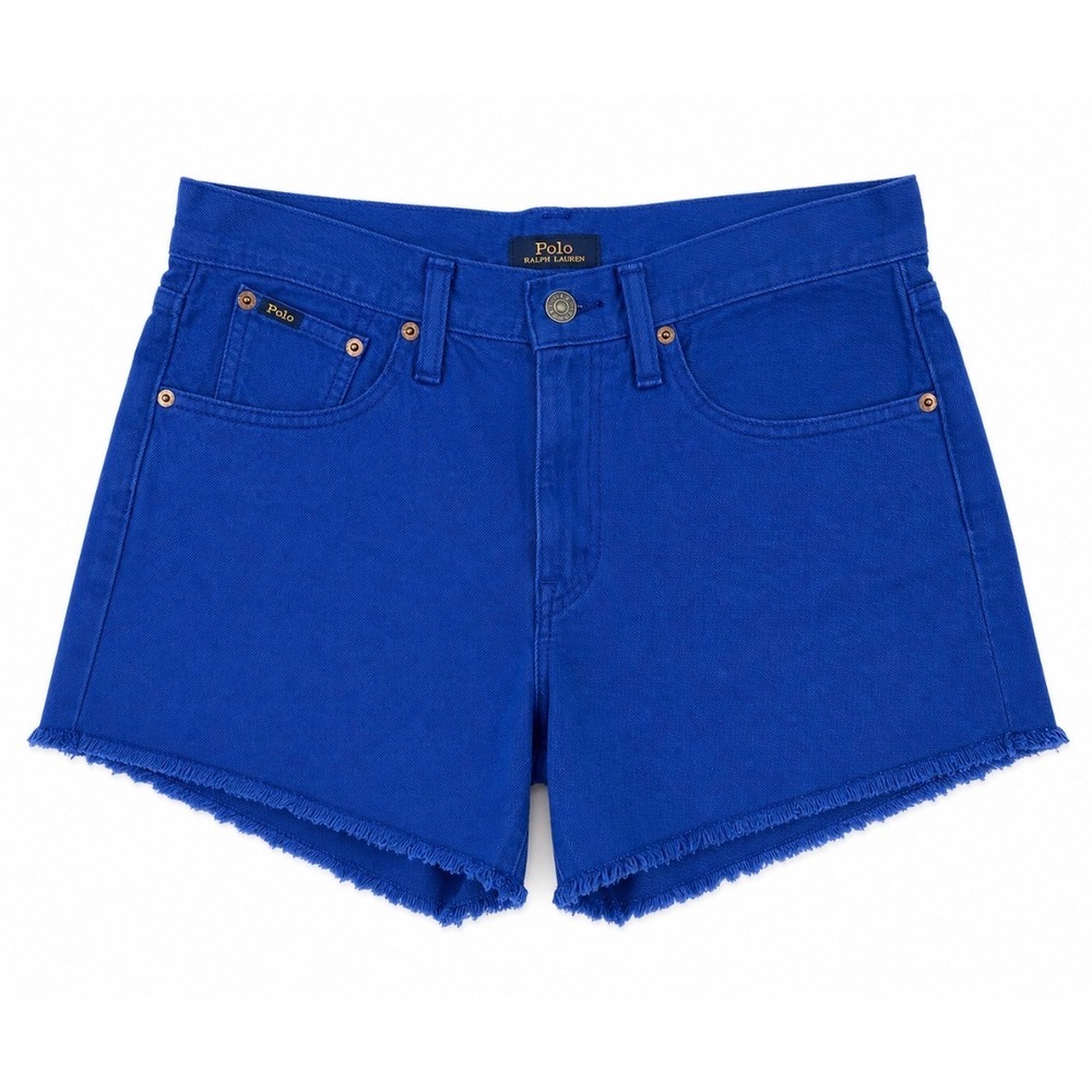 Polo Ralph Lauren Blue Crosby Relaxed Cutoff Denim Shorts Womens Size 26 Raw Hem